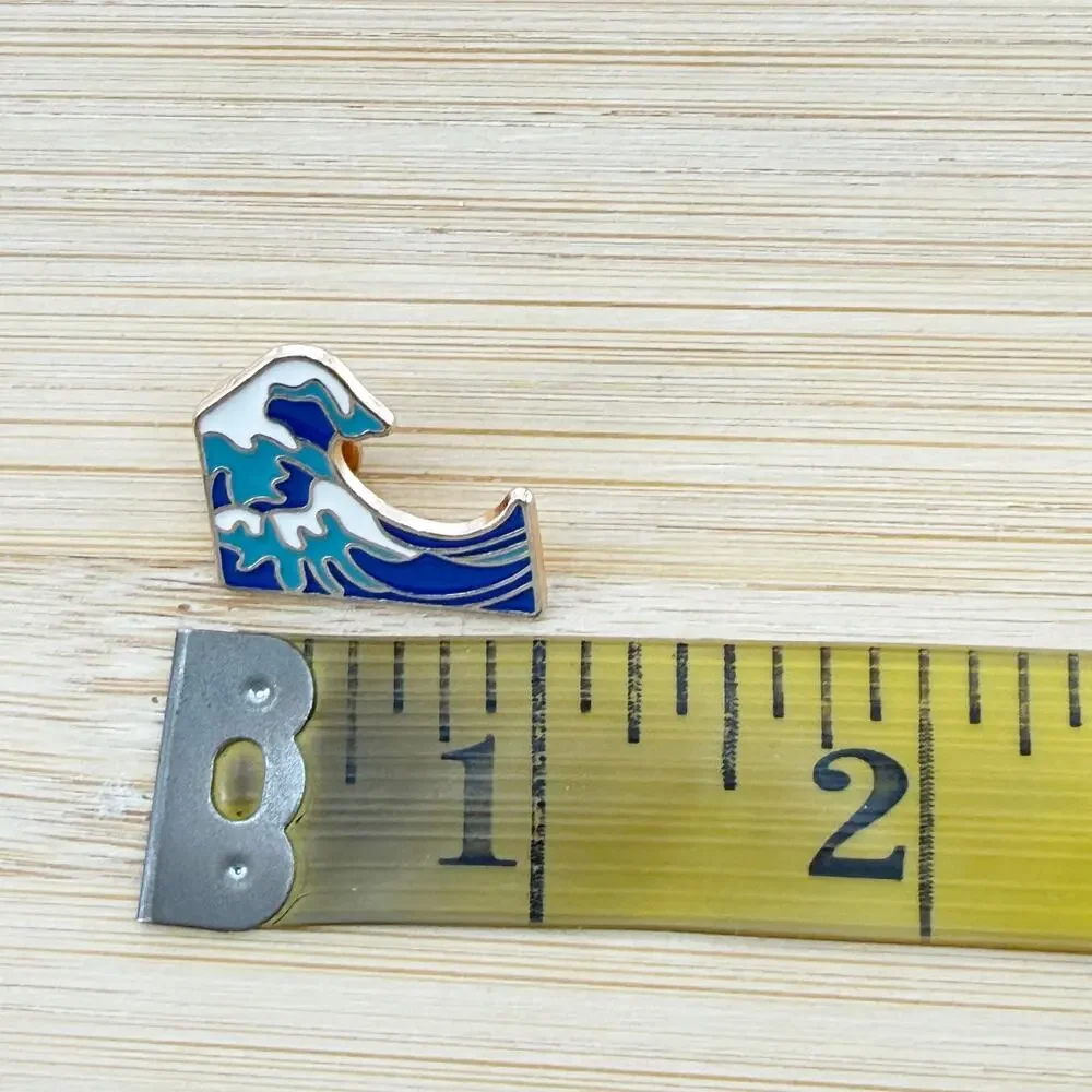 Ocean Wave Enamel Pin